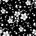 Graphic sakura pattern