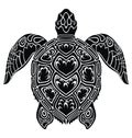 Graphic sea turtle Royalty Free Stock Photo