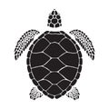 Graphic sea turtle Royalty Free Stock Photo