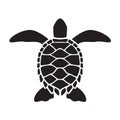 Graphic sea turtle, vector Royalty Free Stock Photo