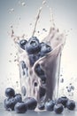 Delicious milkshake with berries, which is sure to impress any food lover.