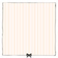 Graphic simple frame with bow striped backdrop