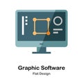 Graphic Software Flat Icon