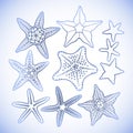 Graphic starfish collection