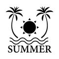 Graphic summer, vector