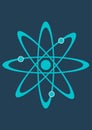 Graphic symbol of the atomic nucleus vector image