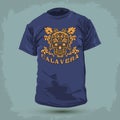 Graphic T- shirt design - Calavera