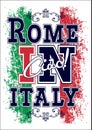 Graphic for t-shirt, italy vector print