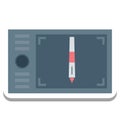 Graphic Tablet, Digitizer Vector Icon editable