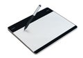 Graphic tablet isolated clipping path inside on white