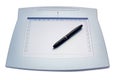 Graphic tablet with pen Royalty Free Stock Photo