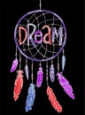 Dream concept t-shirt print and embroidery