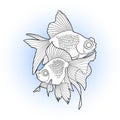 Graphic telescope fish