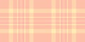 Graphic textile pattern seamless, chequered vector plaid fabric. Direct tartan background check texture in orange and light colors