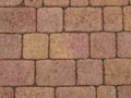 Graphic texture of granite stone pavement Royalty Free Stock Photo