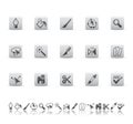 Graphic tools icons.