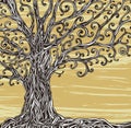 Graphic tree. Royalty Free Stock Photo