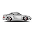 classic retro 1995 porsche turbo