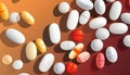 Graphic Vector Illustration of Prescription Medication Tablets