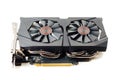 graphic video card on white