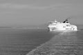 A graphic view of Anek Lines ferryboat Hellenic Spirit, Ionian Sea, Greece, Europe