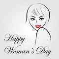 Graphic for womens day Royalty Free Stock Photo