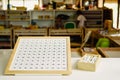 Graphical boards to learn mathematics in a Montessori school of alternative education