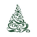 Graphical Christmas tree Royalty Free Stock Photo