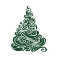 Graphical Christmas tree Royalty Free Stock Photo