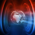 Graphical modern digital world news background concept series 13