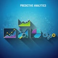 Suggesting data connectivity and analysis. The text Predictive Royalty Free Stock Photo
