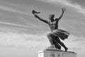 A graphical view of Liberty Statue, Budapest, Hungary, Europe