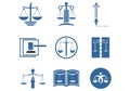 Set of Lawyer Legal Law firm Logo design