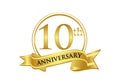 10th anniversary celebration logo vector