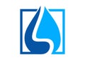 Water drop, waterproofing logo vector