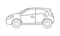 Car coloring book transportation to educate kids. Learn colors pages