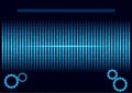 Graphics design illustration digital circuit with binary coded decimal diagram technology for background wallpaper vector