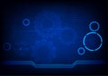 Graphics design illustration digital circuit with binary coded decimal diagram technology for background wallpaper vector