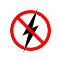 Graphics icon no electric energy