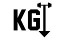 Graphics KG kilograms down arrow and dumbbell