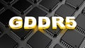 Graphics Memory (GDDR5) Royalty Free Stock Photo