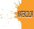 Graphics Orange watercolor art