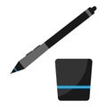 Graphics tablet stilus pen vector illustration Royalty Free Stock Photo