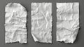 Graphik mockup of crumbled old parchment with wrinkled texture, creases, and torn edges. Greaseproof parchment sheet