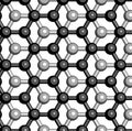 Graphite, crystal structure. Also known as pencil lead