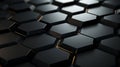 Graphite honeycomb pattern a seamless background of evenly distributed hexagons