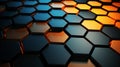 Graphite honeycomb pattern uniform hexagonal design for a distinctive background style