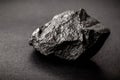 Graphite ore, also called black lead or plumbage, graphite has multiple and important industrial applications Royalty Free Stock Photo