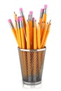 Graphite pencils in basket