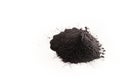 Graphite powder pile, used as dry lubricant for residential or industrial use, copy space Royalty Free Stock Photo